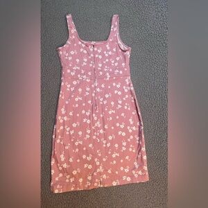 No Boundaries Sleeveless Dress Juniors Size Small 3-5 Pink And White Floral